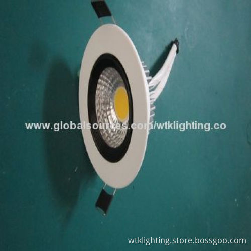 LED 5W COB Downlight, Non-dimmable or Dimmable, 110lm/W Luminous Efficacy with CE Mark